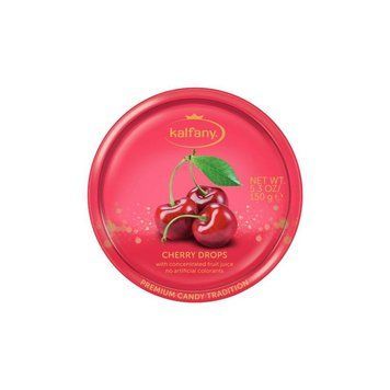 Льодяники в банці Kalfany Cherry Candies вишня 150гр 125900152 фото