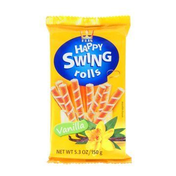 Вафельні трубочки Happy SWING Vanilla 280 г 26256 фото