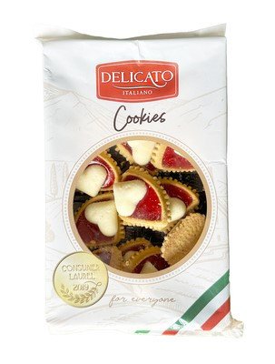 Печиво Delicato Italiano поцілунки з джемом, 200 г, 10 уп/ящ 2112433402 фото