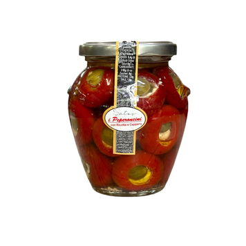 Червоний перець Satos Peperoncini рікота та каперси 280г 598623212 фото