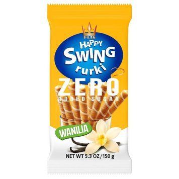 Вафельні трубочки Happy SWING  без цукру Vanilla 150 г 25415645 фото