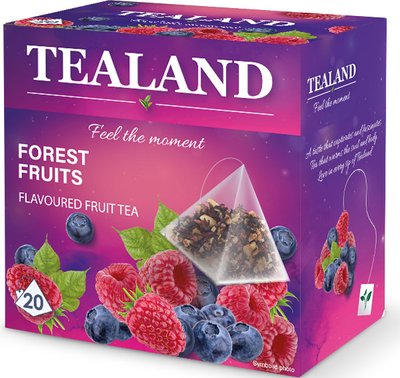 Чай фруктовий TEALAND FOREST FRUIT лісова ягода в пірамідках, 40 г, 10 шт/ящ 1743038972 фото