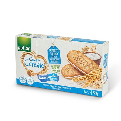 Печиво Gullon Cuor de Cereale Yogurt без цукру 220гр, (8шт/ящ) T5106 фото