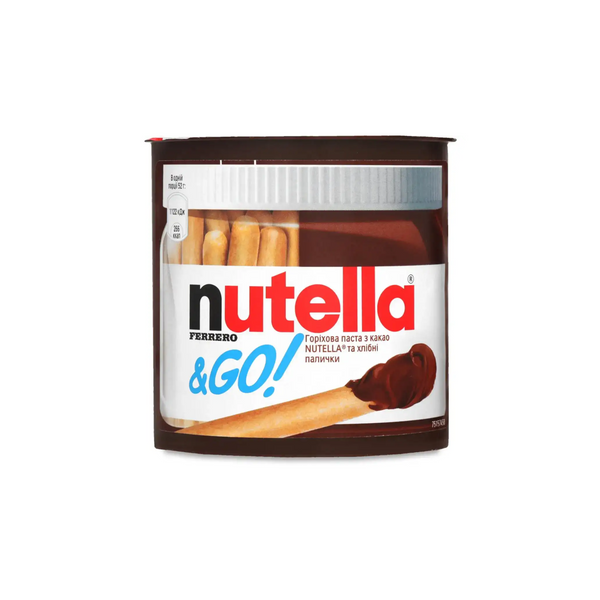 Горіхова паста з какао Nutella & Go з хлібними палочками, 52 г, 12 уп/ящ 2215442707 фото