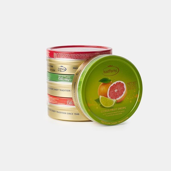 Льодяники в банці Kalfany Citrus Fruit цитрусові 150гр 125900177 фото