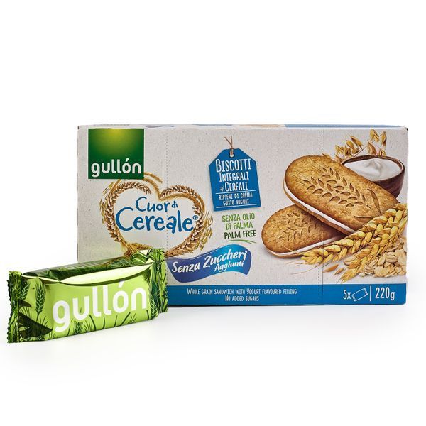 Печиво Gullon Cuor de Cereale Yogurt без цукру 220гр T5082 фото