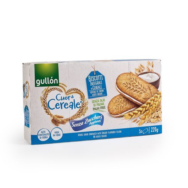 Печиво Gullon Cuor de Cereale Yogurt без цукру 220гр T5082 фото
