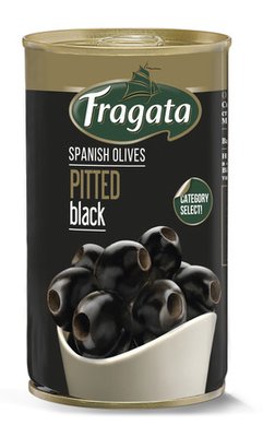 Оливки FRAGATA чорні без кісточки, 280 г (суха вага 90 г) 2080381942 фото