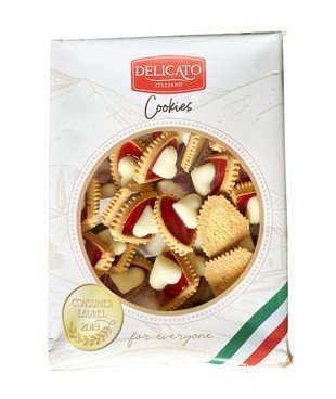 Печиво Delicato Italiano поцілунки з джемом, 500 г, 10 уп/ящ 2112434427 фото