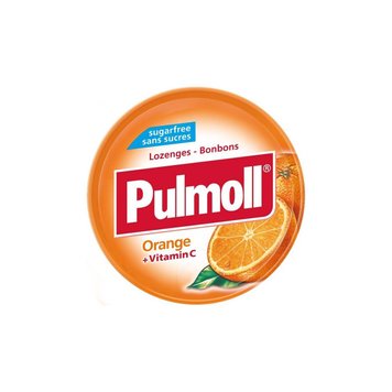 Льодяники Pulmoll Orange + vit C апельсин без цукру, 45 г, 10 шт/ящ 1937393496 фото