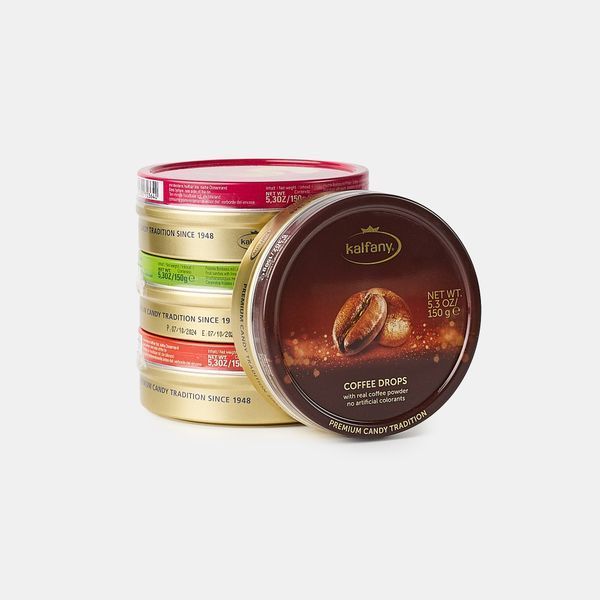 Льодяники в банці Kalfany Coffee Candies кави 150гр 125900151 фото