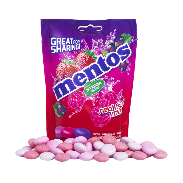Драже Mentos red fruit 160g 0486526351 фото
