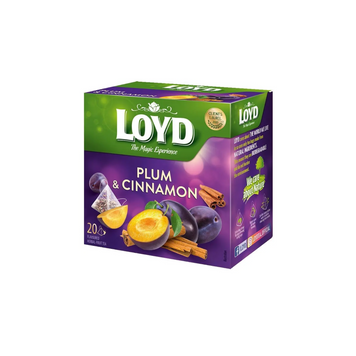 Фруктовий чай Loyd Plum & Cinnamon слива і кориця 40гр (20 пірамідок) 3103575 фото
