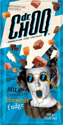 Шоколад молочний Dr. Choq brownie-fudge брауні-ірис, 150 г, 12 уп/ящ 2136513332 фото