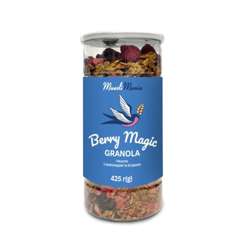 Гранола Berry Magic з шоколадом та ягодами 425 г 4545625 фото