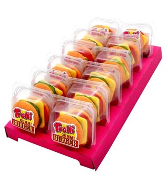 Жуйка Blister Trolli, бургер, 50г, 24шт/ящ 1675255036 фото