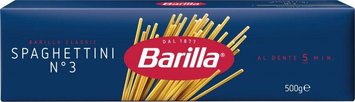 Макарони спагетті Barilla Spaghettini №3 500гр, (24шт/ящ) 3 фото