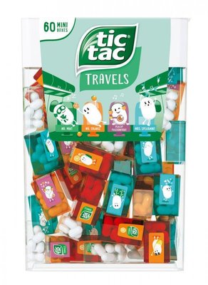 Драже mini boxes Tic Tac Travels 60 шт, 228 г 1946891888 фото