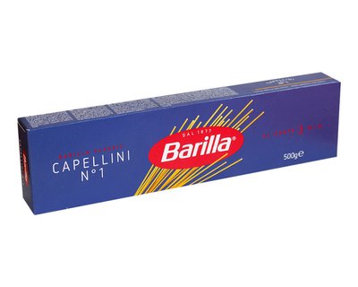 Макарони спагетті Barilla Capellini №1 500гр, (24 шт/ящ) 1 фото