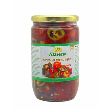 Перець MIX ATHENA Халапеньо різаний, 700/360г, 12 шт/ящ 1872684516 фото