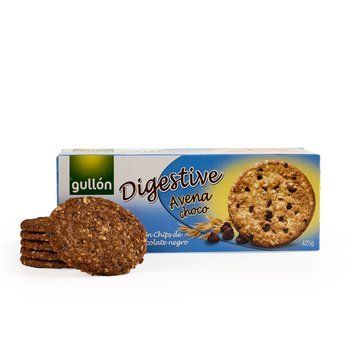 Печиво Gullon Digestive Avena Choco вівсяне з крихтами шоколаду 425гр T2696 фото