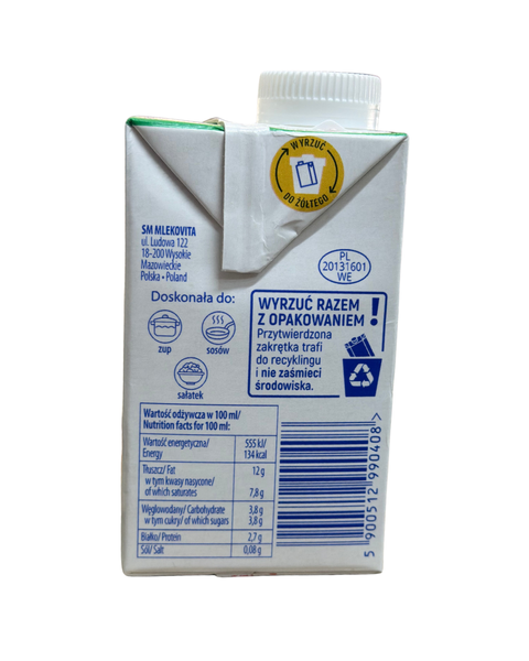 Вершки Mlekovita Culinary Cream Polska 12% 500 г  45452 фото
