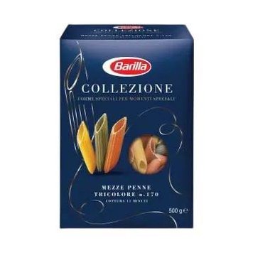 Макарони Barilla Collezione Mezze Penne Tricolore 500гр, (14 шт/ящ) LT939 фото