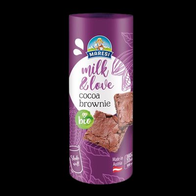 Молочний напій Maresi Bio Cocoa Brownie шоколадний брауні, 220 мл, 12 шт/ящ 1910280324 фото